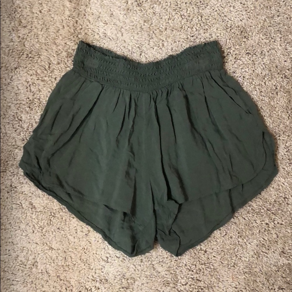 Olive green shorts